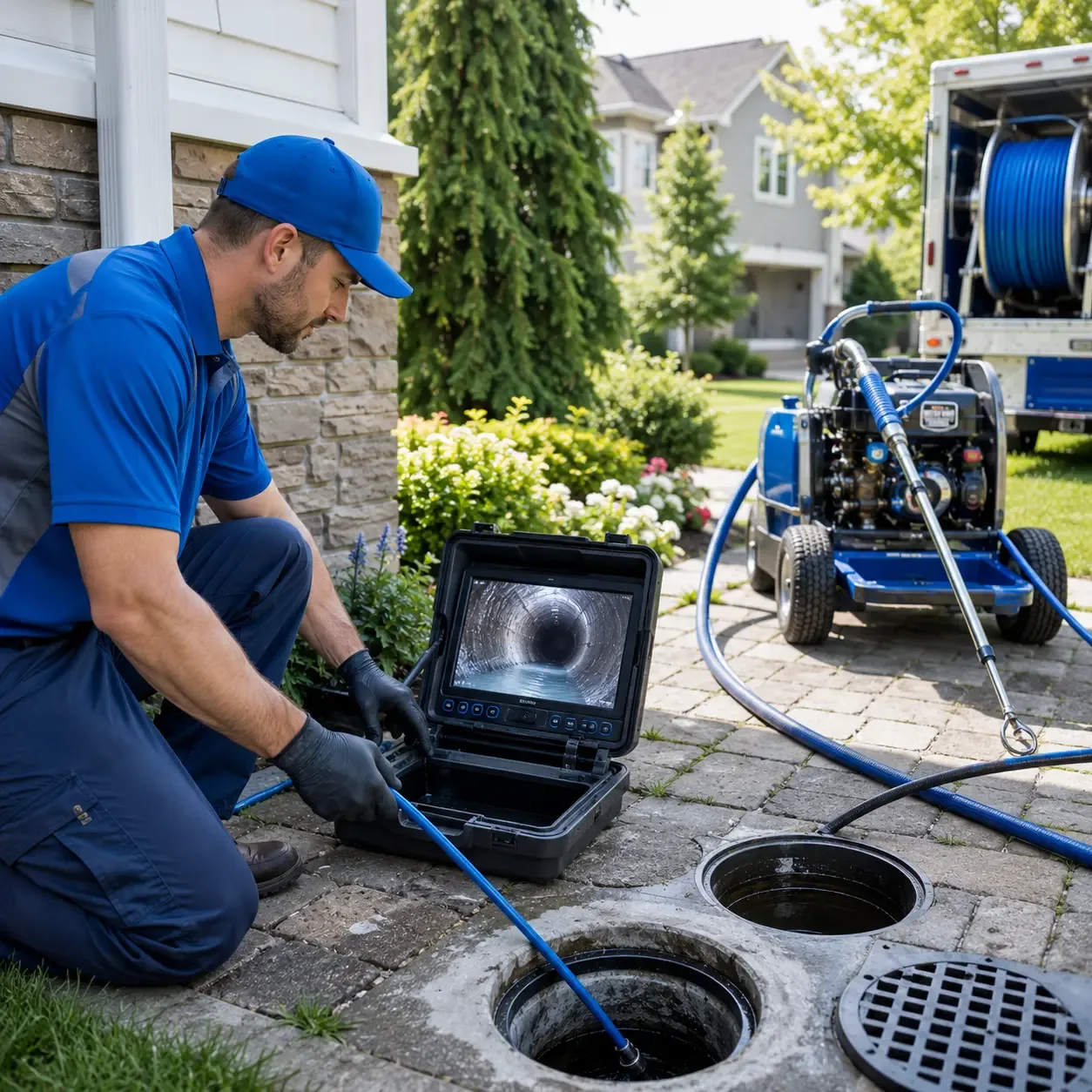 Outdoor drain cleaning professionals serving Andover, IL